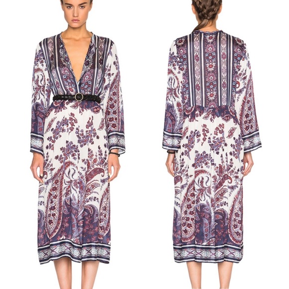 Isabel Marant Dresses & Skirts - Isabel Marant Etoile Tilda Paisley-Print Tunic Dress
